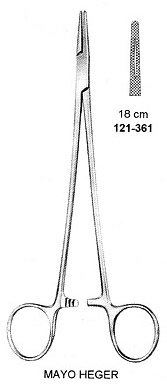 Needle Holder, Mayo-Heger
